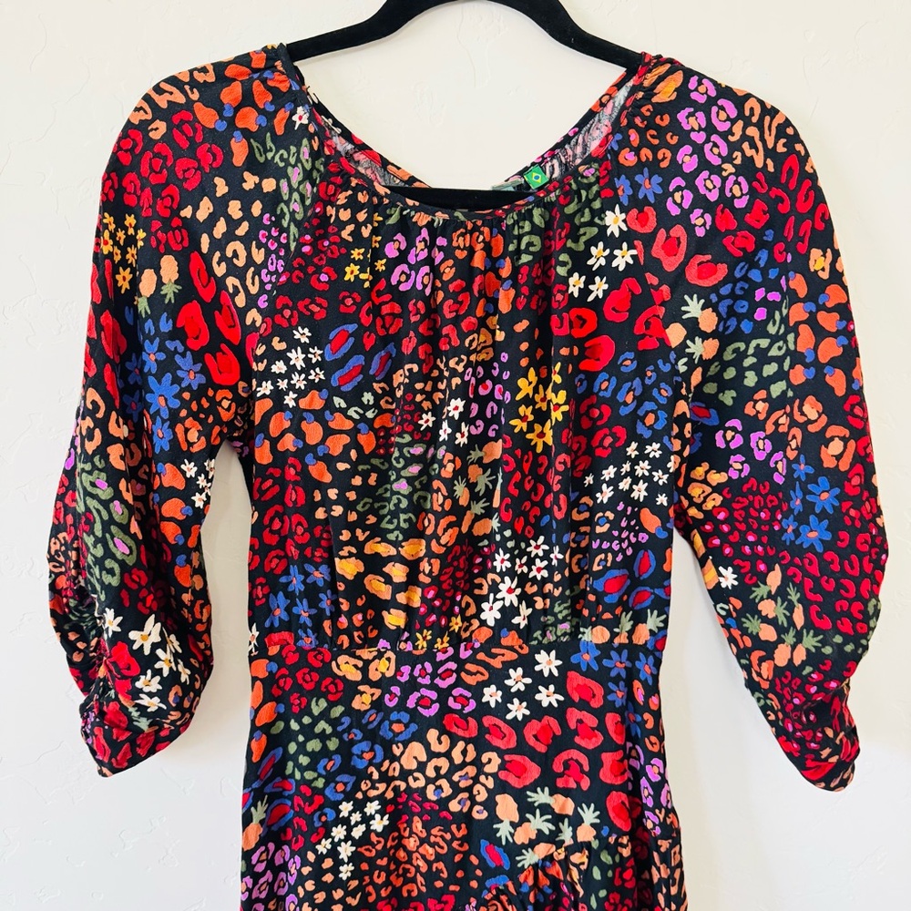 Farm Rio Wild Flower Puff Sleeve Dress - Picture 3 of 12